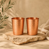 Vaso De Cobre Puro Macizo · Martillado a Mano